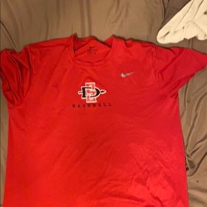 SDSU baseball t shirt Nike dri fit